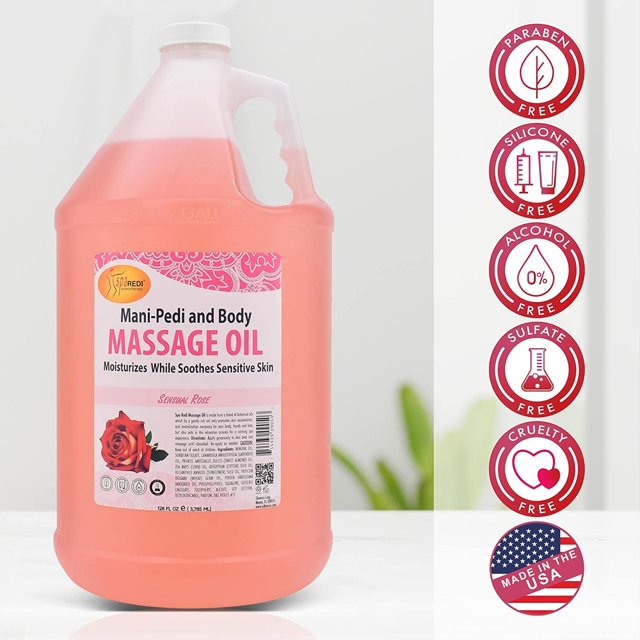 Spa Redi - Massage Oil - Sensual Rose 128oz