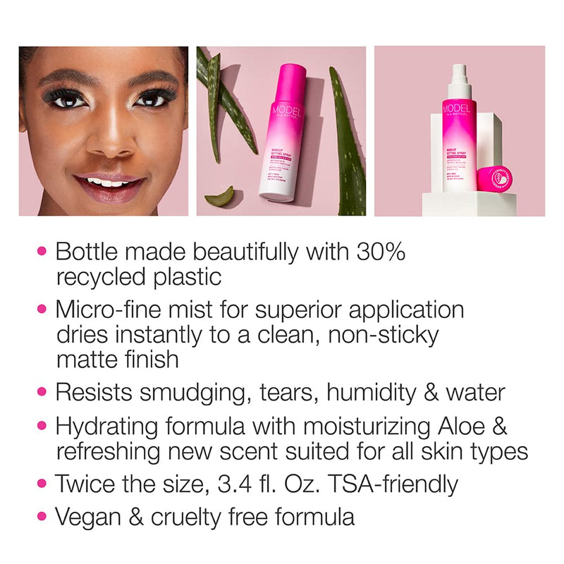 Model in a Bottle - Prebase de maquillaje en spray fijador original 96 ml 