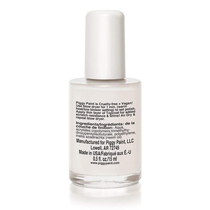 Piggy Paint 100% Non-toxic Girls Nail Polish - Shine Top Coat