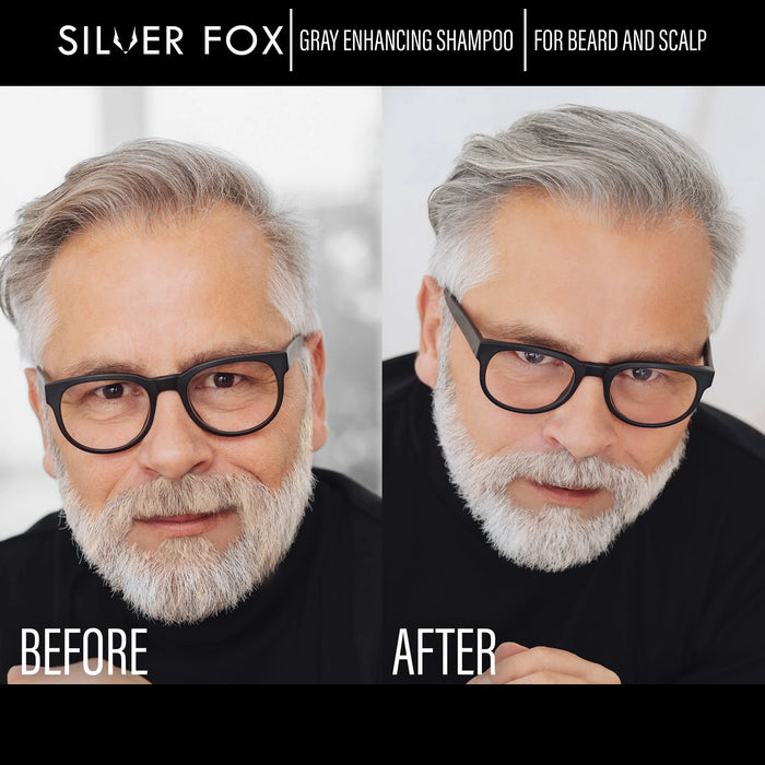 Silver Fox - Beard and Scalp Shampoo For Gray Hair 9.5 oz