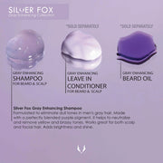 Silver Fox Beard and Scalp Shampoo for Gray Hair 9.5 oz product image 5