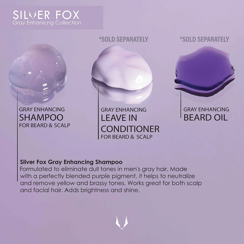 Silver Fox Beard and Scalp Shampoo for Gray Hair 9.5 oz product image 5