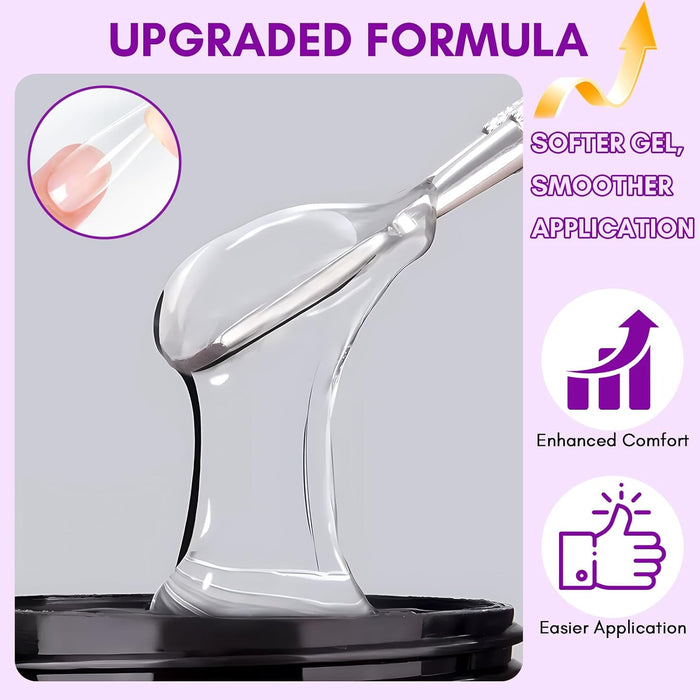 DND - Solid Nail Gel - Clear 2.12 oz