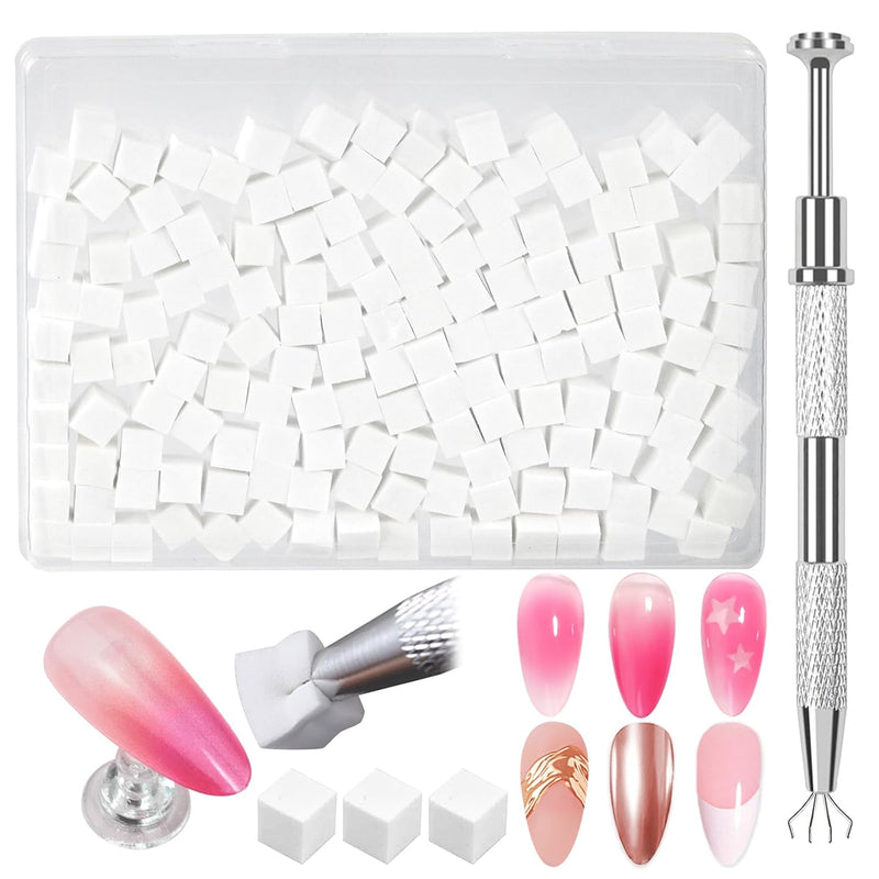 Soft Sponges with Grabbing Pen for Ombre and Aura Nail