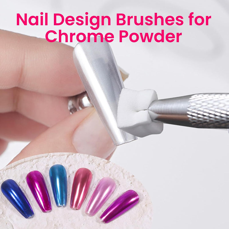 Soft Sponges with Grabbing Pen for Ombre and Aura Nail