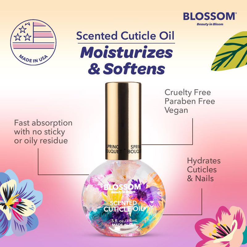 Blossom - Cuticle Oil - Spring Bouquet 0.5 oz (2 Pack)
