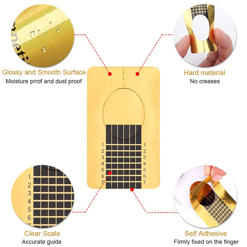 Square Acrylic Nail Forms 500PCS