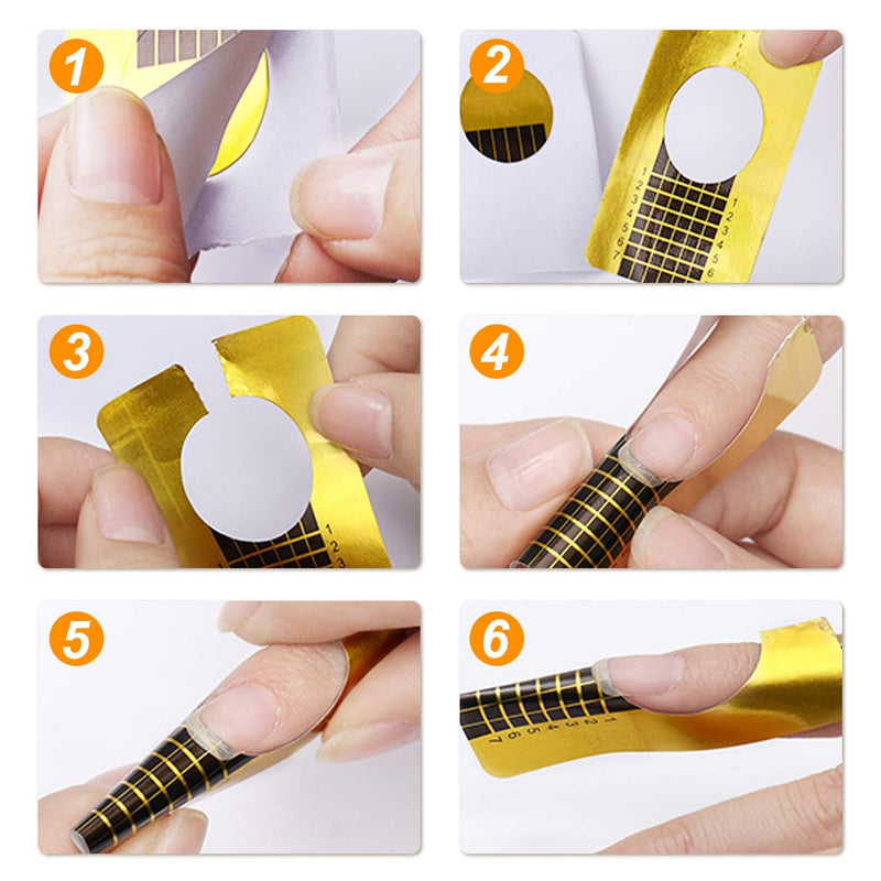 Square Acrylic Nail Forms 500PCS