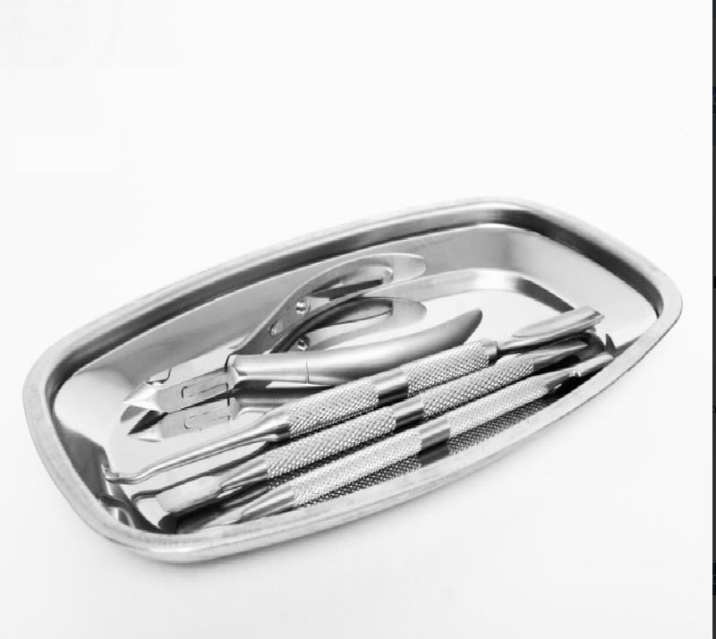 Stainless Steel Heavy Duty Implement Tray (Oval)