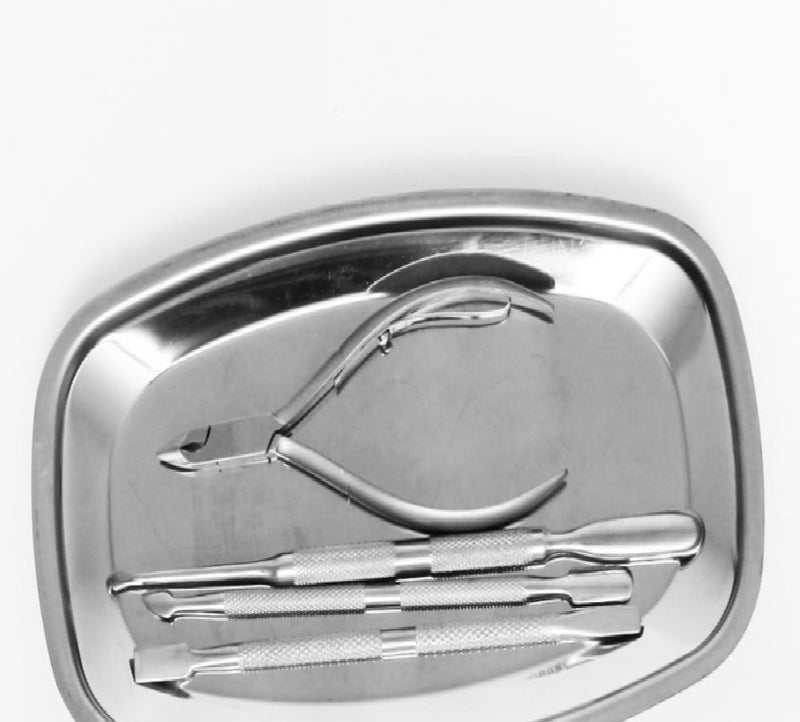 Stainless Steel Heavy Duty Implement Tray (Oval)