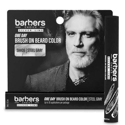 Silver Fox Brush On Beard Color Steel Gray product image