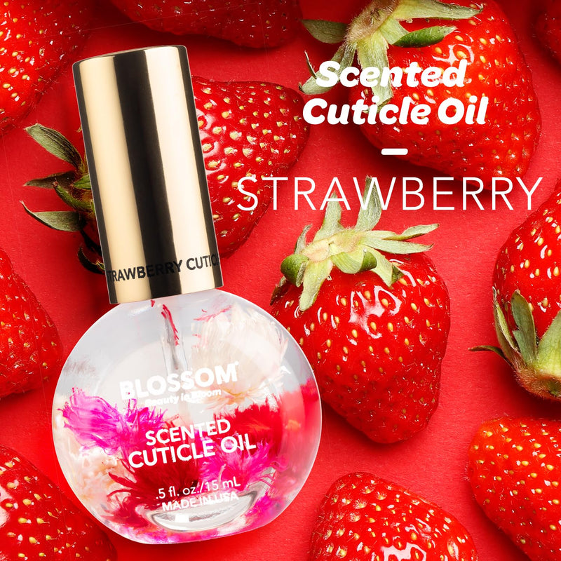 Blossom - Cuticle Oil - Strawberry 0.5 oz (2 Pack)