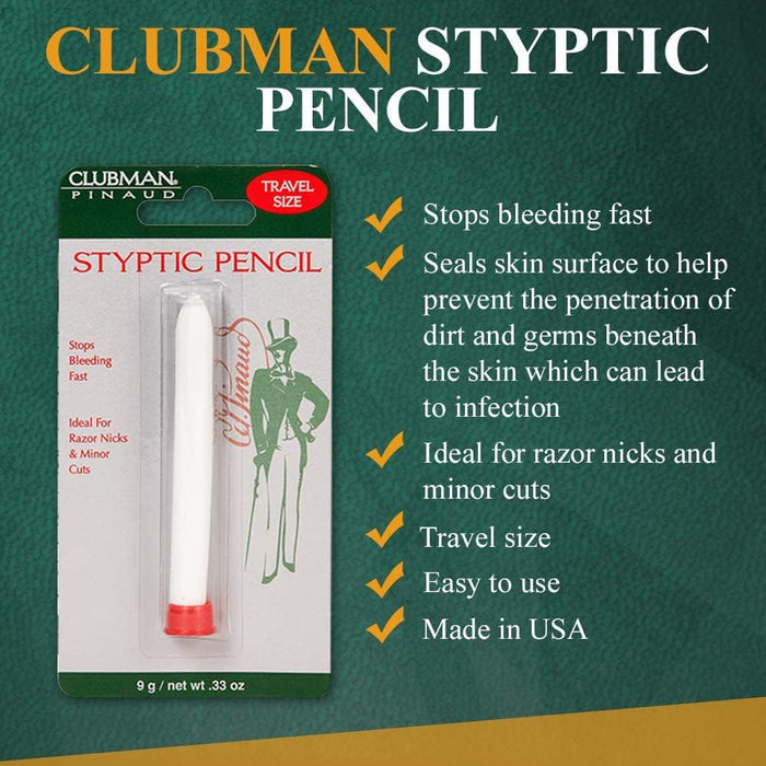 Clubman - Styptic Pencil 0.33 oz (3 Pack)