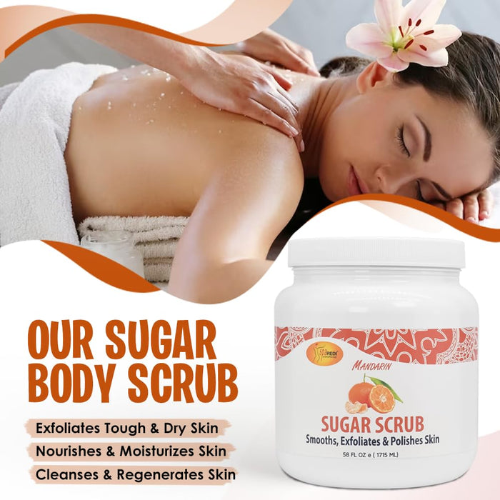 Spa Redi - Sugar Scrub - Mandarin 58 oz