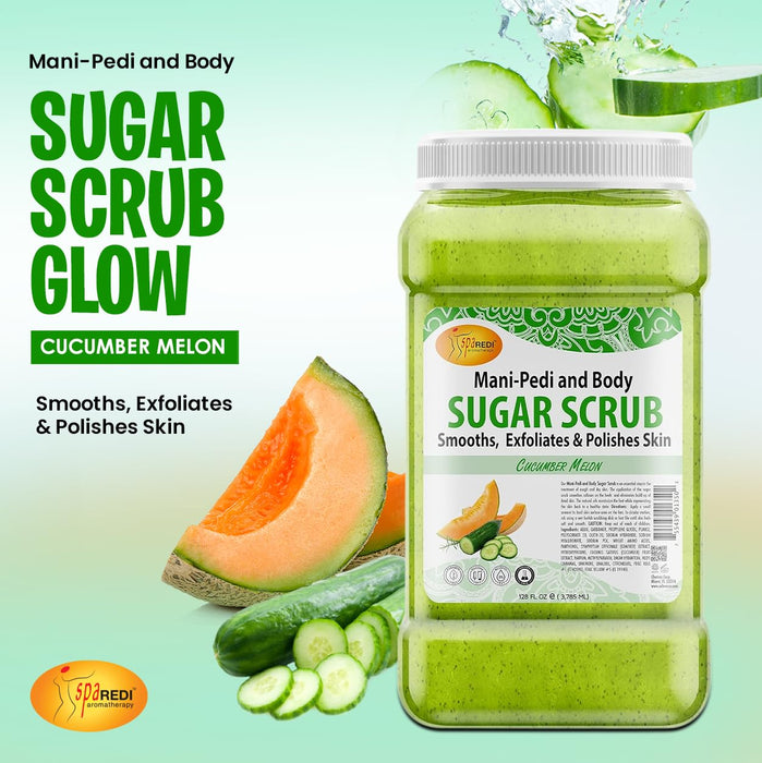 Spa Redi - Sugar Scrub - Cucumber Melon 128 oz