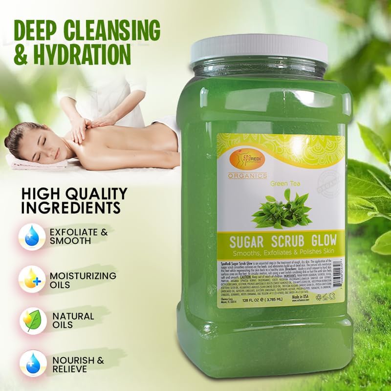 Spa Redi - Sugar Scrub - Green Tea 128 oz