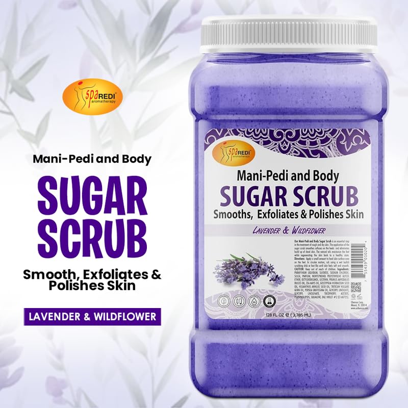 Spa Redi - Sugar Scrub - Lavender & Wildflower 128 oz