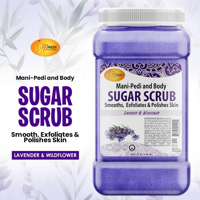 Spa Redi - Sugar Scrub - Lavender & Wildflower 128 oz