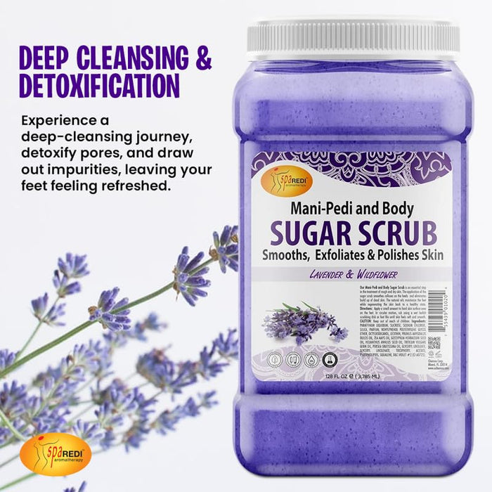 Spa Redi - Sugar Scrub - Lavender & Wildflower 128 oz