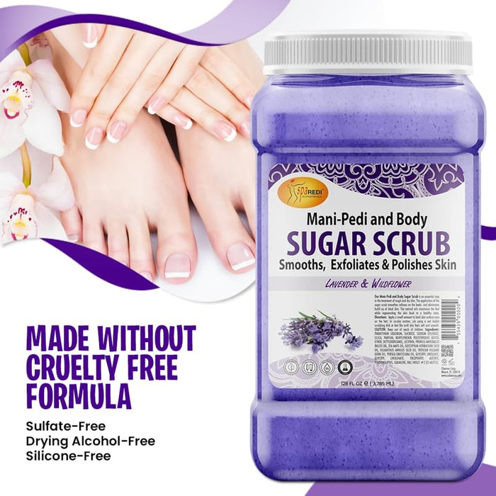 Spa Redi - Sugar Scrub - Lavender & Wildflower 128 oz