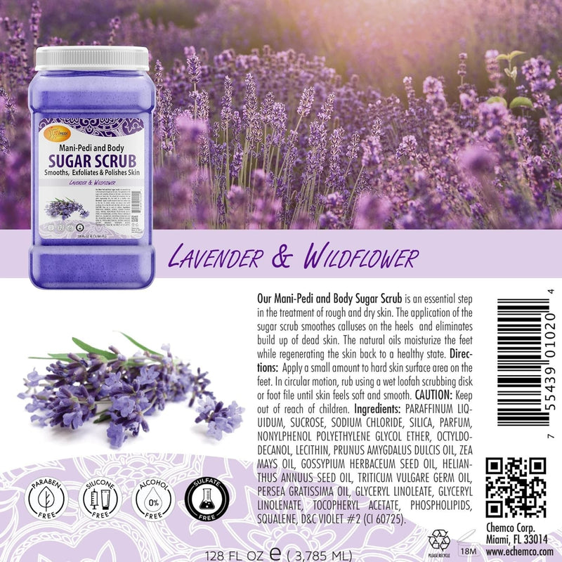 Spa Redi - Sugar Scrub - Lavender & Wildflower 128 oz
