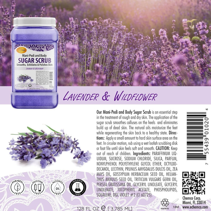 Spa Redi - Sugar Scrub - Lavender & Wildflower 128 oz