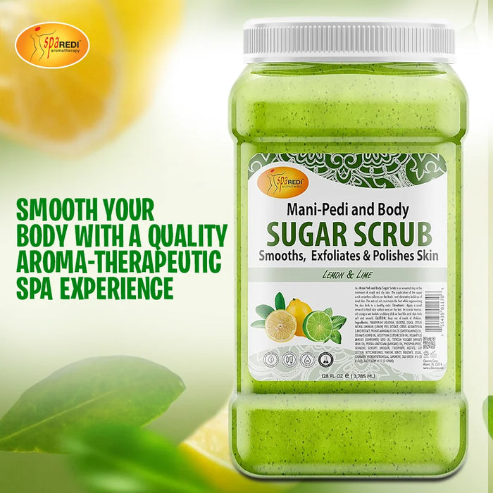 Spa Redi - Sugar Scrub - Lemon & Lime 128 oz