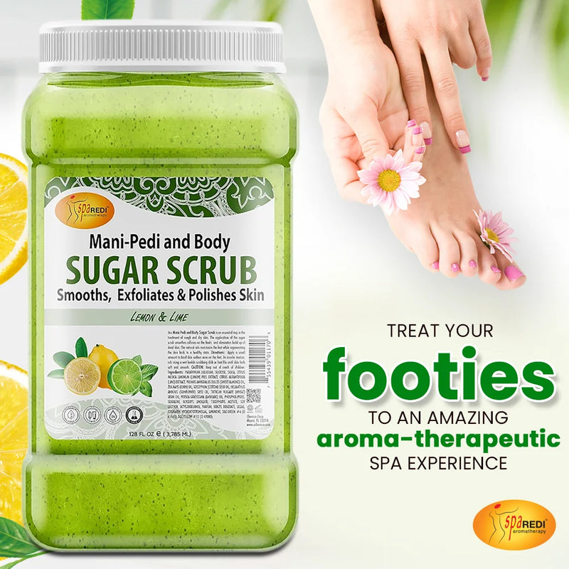 Spa Redi - Sugar Scrub - Lemon & Lime 128 oz