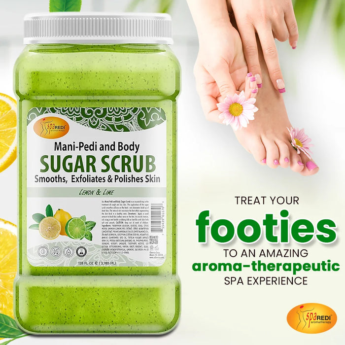 Spa Redi - Sugar Scrub - Lemon & Lime 128 oz