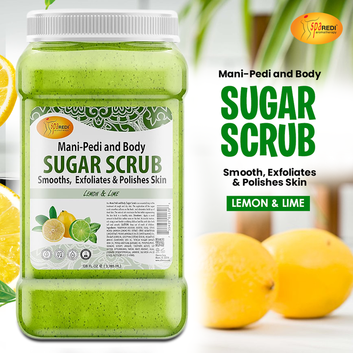 Spa Redi - Sugar Scrub - Lemon & Lime 128 oz