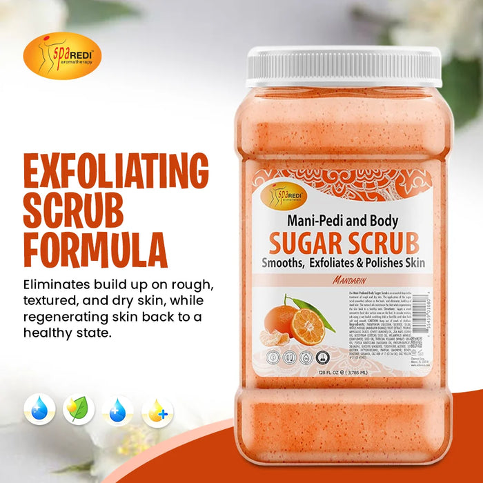 Spa Redi - Sugar Body Scrub Mandarin 128 oz