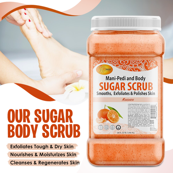 Spa Redi - Sugar Body Scrub Mandarin 128 oz