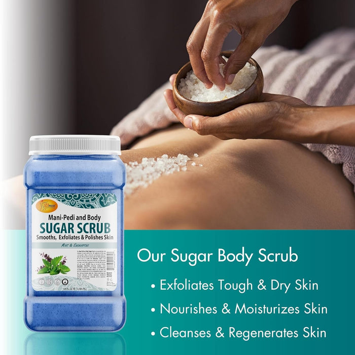 Spa Redi - Sugar Body Scrub - Mint & Eucalyptus 128 oz