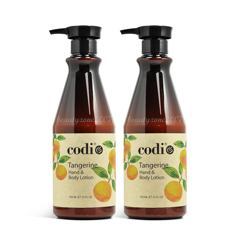 Codi - Loción para manos y cuerpo - Mandarina 25 oz (Paquete de 2)