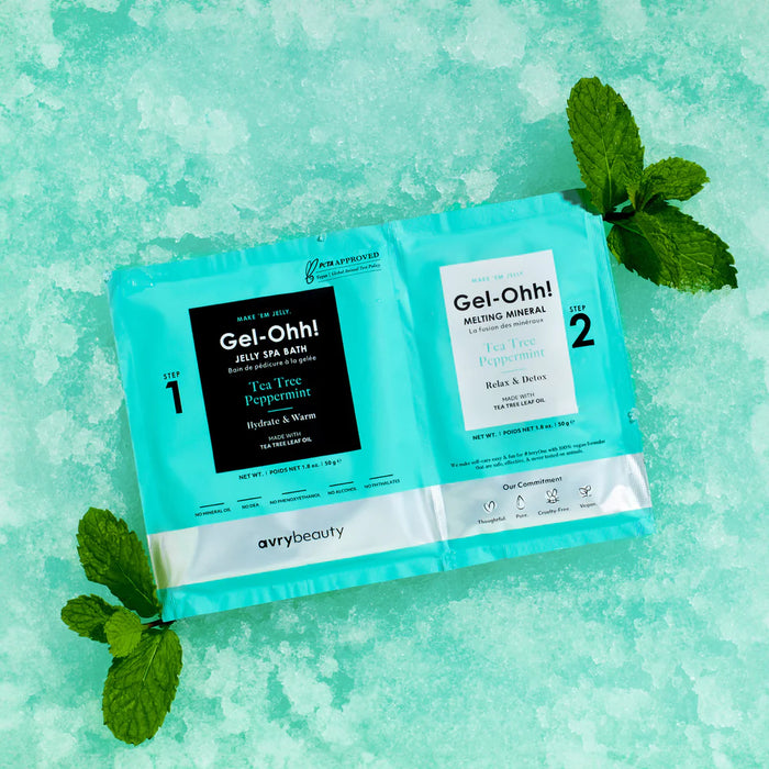 AvryBeauty - Jelly Spa Bath Pedicure Set - Tea Tree Peppermint (20 Pack)