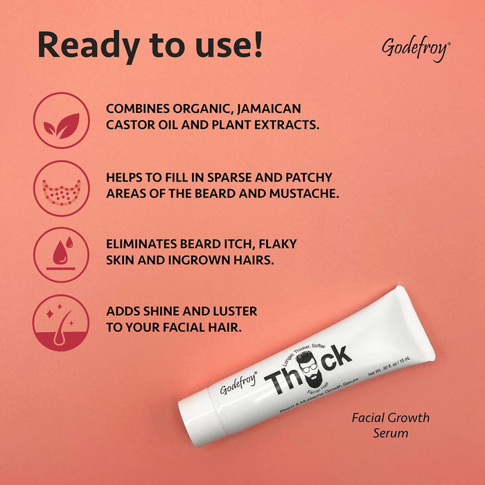 Godefroy - Thick Beard & Moustache - Growth Serum