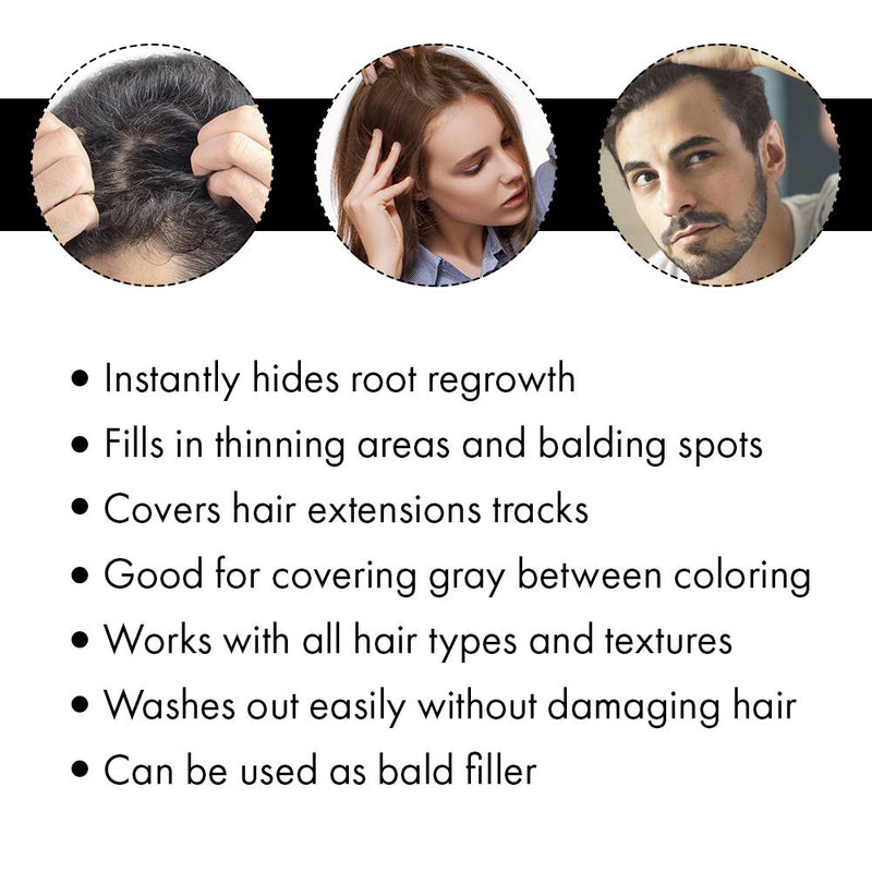 Jerome Russell - Spray-on Hair Color Thickener - Jet Black 3.5oz