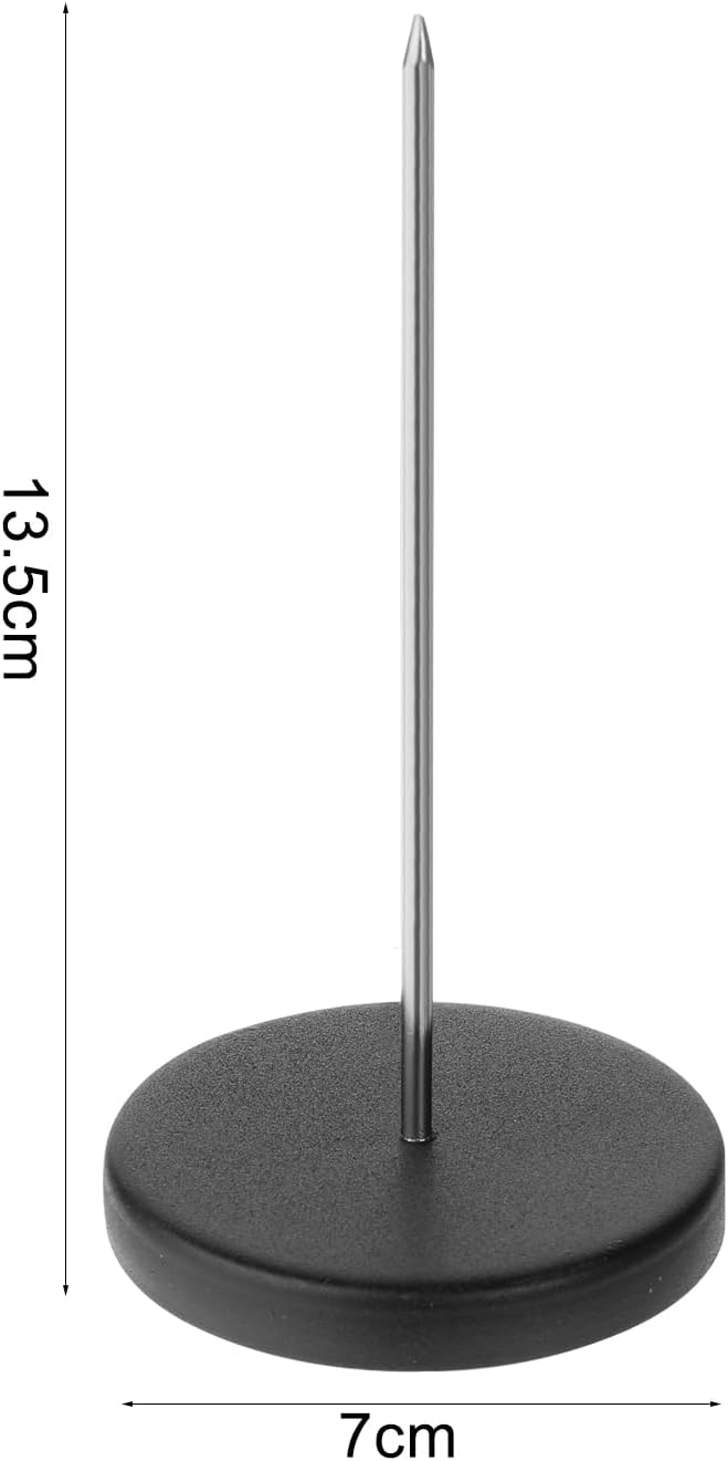 Desk Receipt Holder Spike Ticket Holder Bill Fork Metal Ticket (2 Pack)