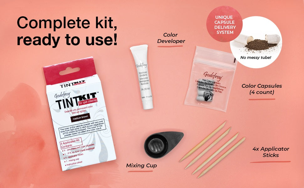 Godefroy - Eyebrow Tint Kit Color For Spot Coloring - Light Brown (4 Application)