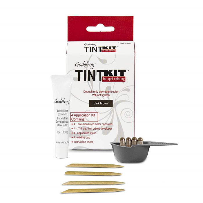 Godefroy Tint Kit Hair Color - Dark Brown (4 Application)