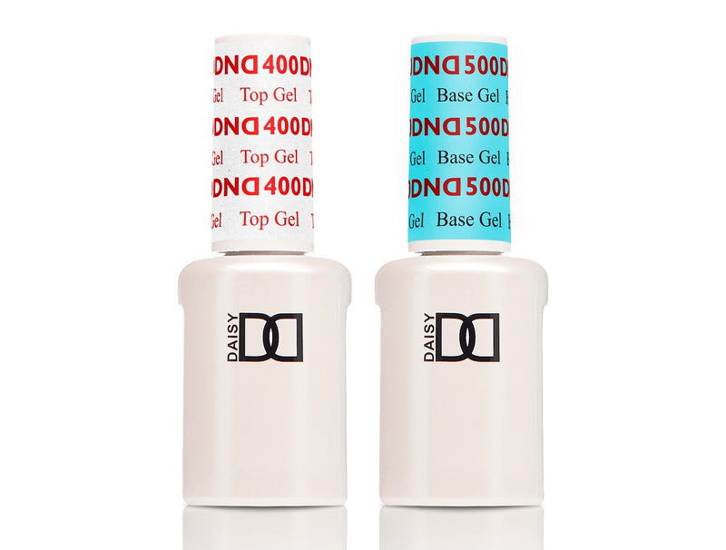 DND Gel Base & Top #400 #500 – 0.5 fl oz UV/LED Soak Off