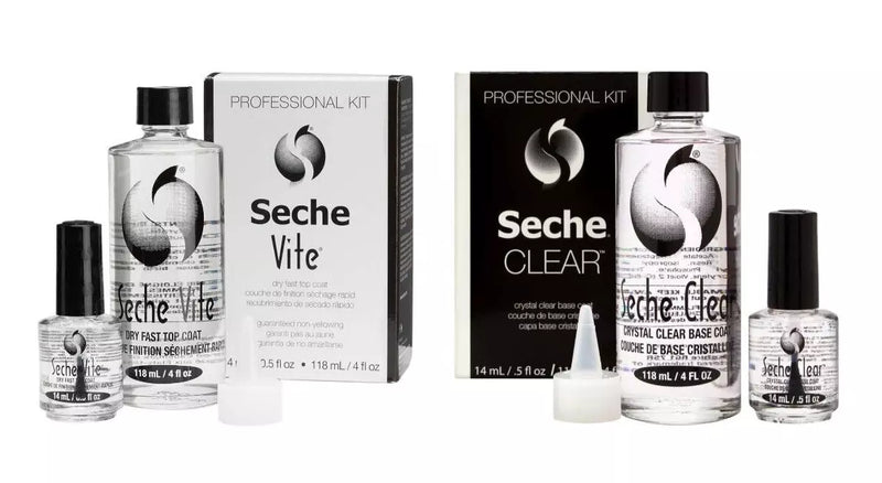 Seche - Dry Fast Top Coat/Clear Base Coat 4oz Duo