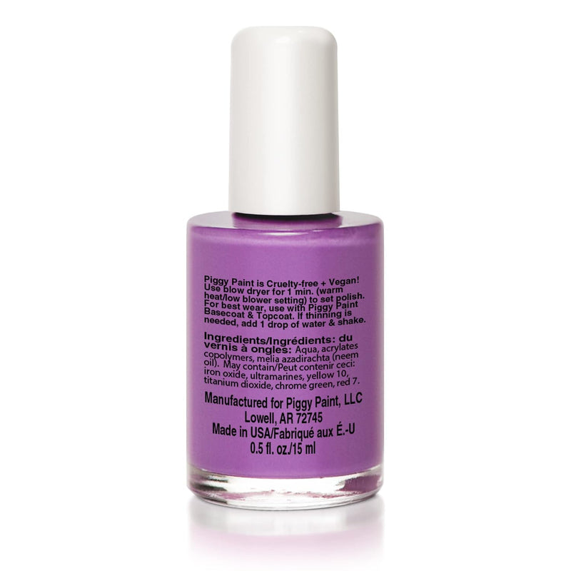 Piggy Paint 100% Non-toxic Girls Nail Polish - Tutu Cool - Purple