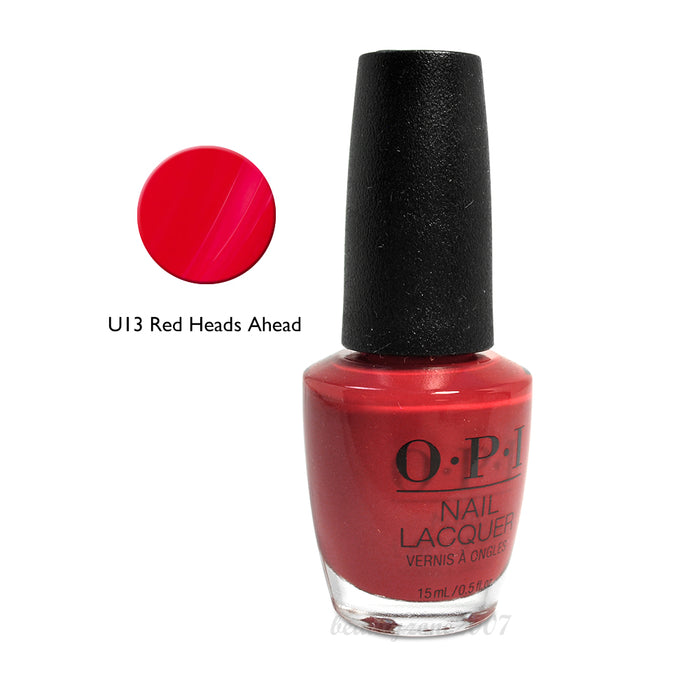 OPI Nail Lacquer U13 Red Heads Ahead