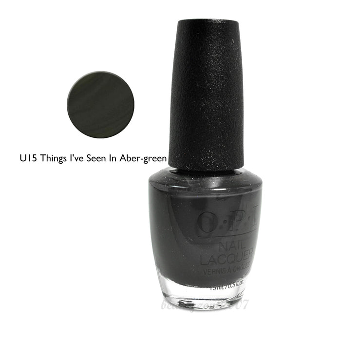 OPI Nail Lacquer U15 Things I Have Seen in Aber-Green