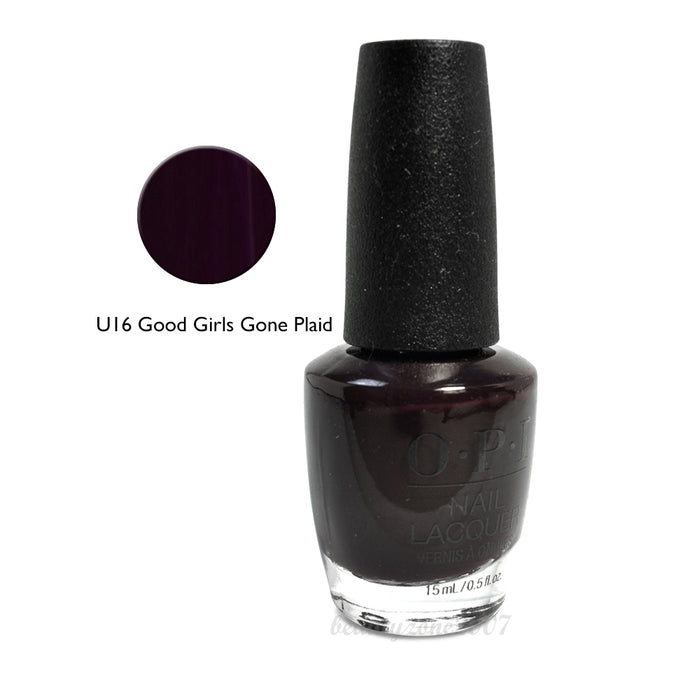 OPI Nail Lacquer U16 Good Girls Gone Plaid