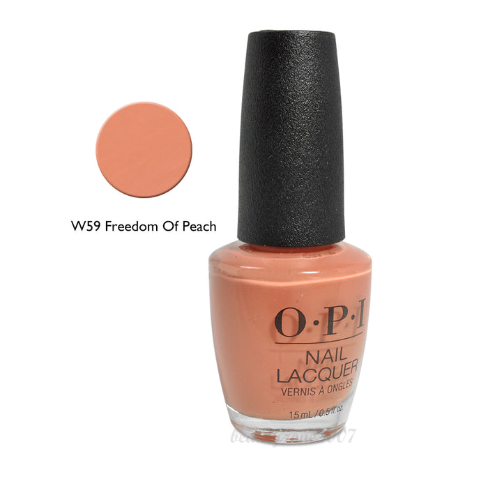 OPI Nail Lacquer W59 Freedom Of Peach 0.5oz