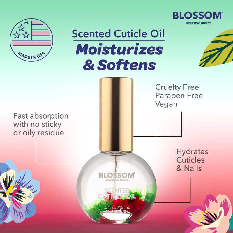 Blossom - Cuticle Oil - Watermelon 0.5 oz (2 Pack)