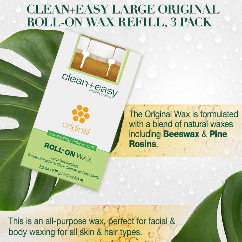 Clean + Easy - Original Wax Refill Large - (3 Pack) Without Box