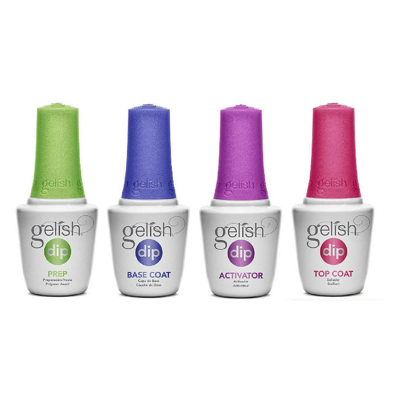 Gelish - DIP PREP .5oz/15mL- Prep,Base Coat, Activator,Top Coat *4CT*